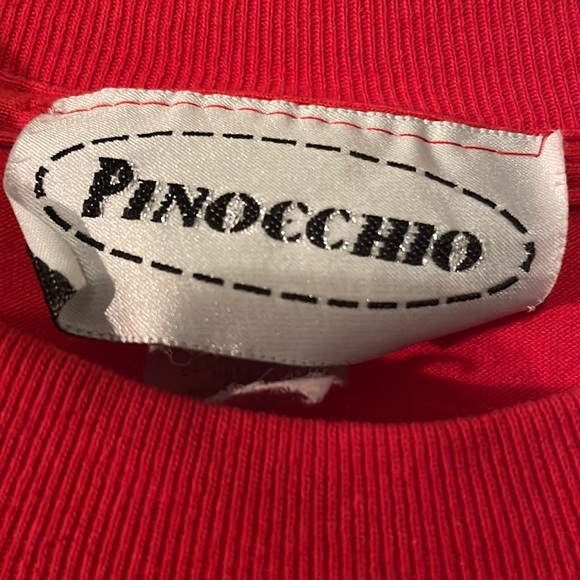 Pinocchio red tee shirt size Medium - Picture 2 of 5